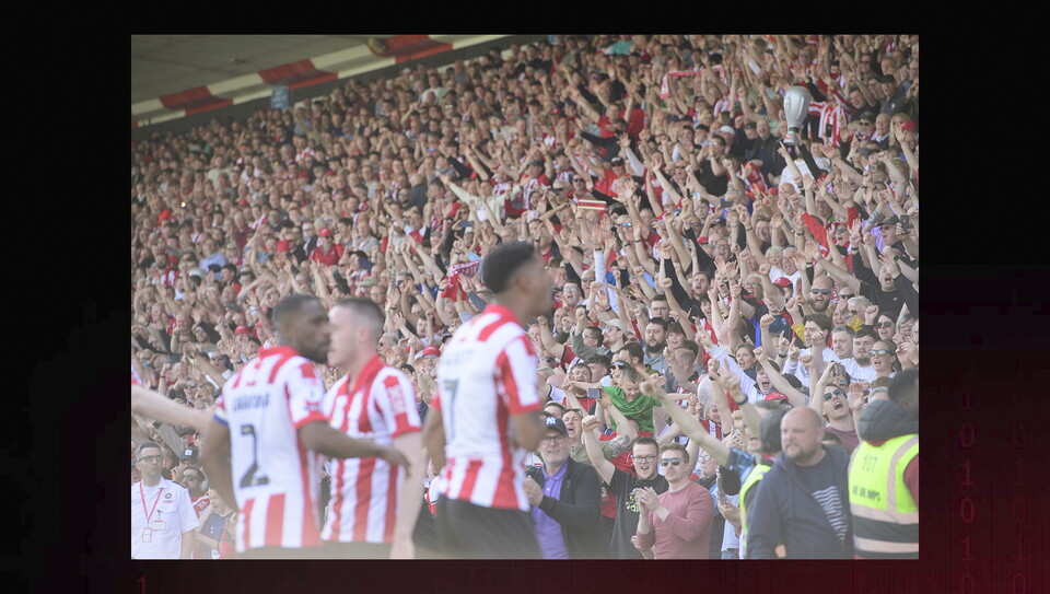 A fans photo from City’s 4-3 win over Wycombe Wanderers 