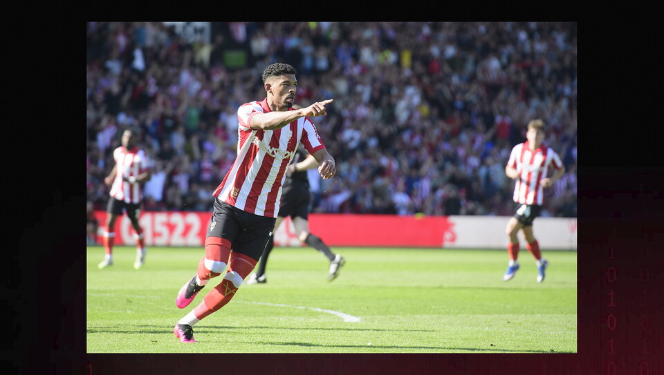 A match photo from City’s 4-3 win over Wycombe Wanderers 