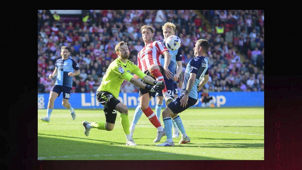 A match photo from City’s 4-3 win over Wycombe Wanderers 