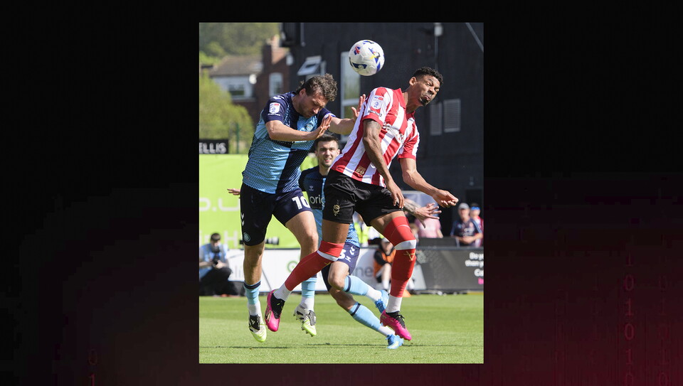 A match photo from City’s 4-3 win over Wycombe Wanderers 