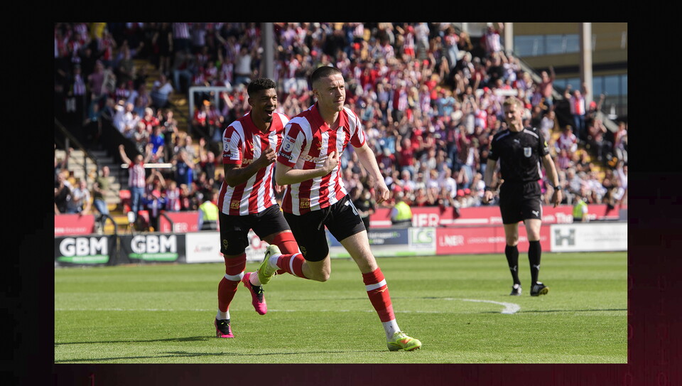 A match photo from City’s 4-3 win over Wycombe Wanderers 