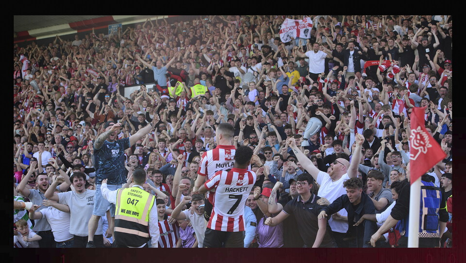 A match photo from City’s 4-3 win over Wycombe Wanderers 