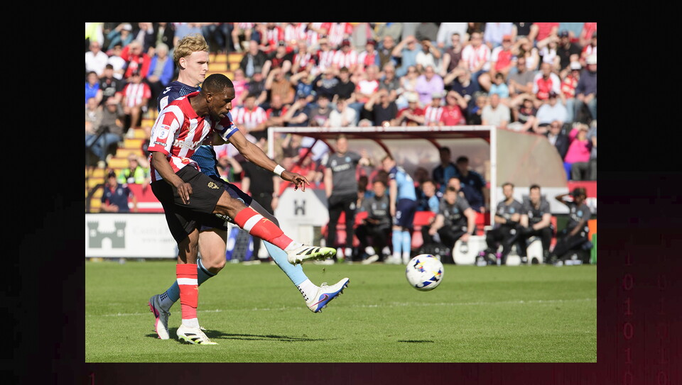 A match photo from City’s 4-3 win over Wycombe Wanderers 