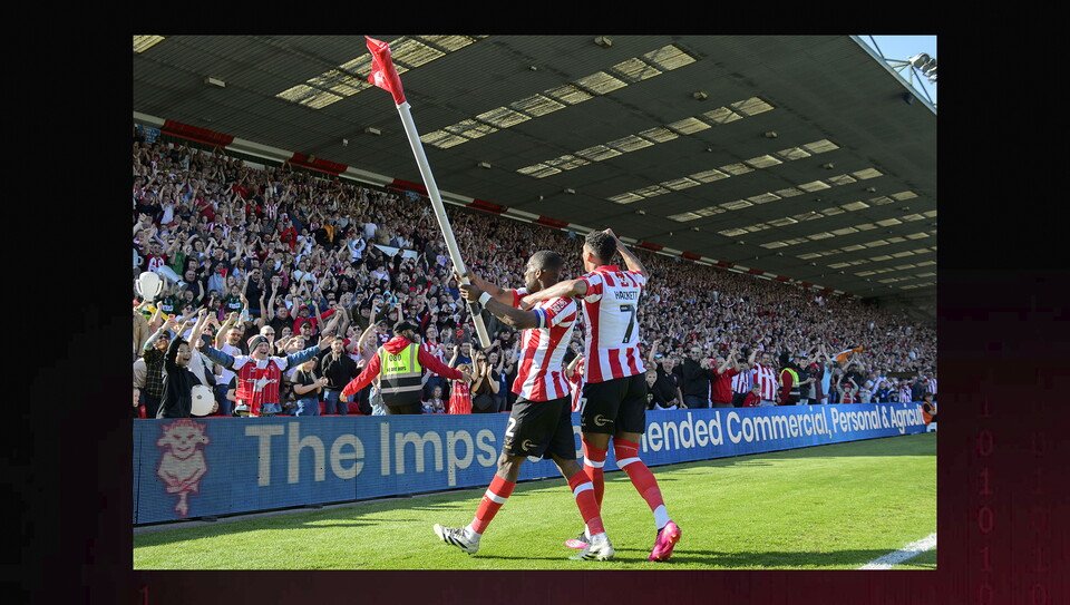 A match photo from City’s 4-3 win over Wycombe Wanderers 