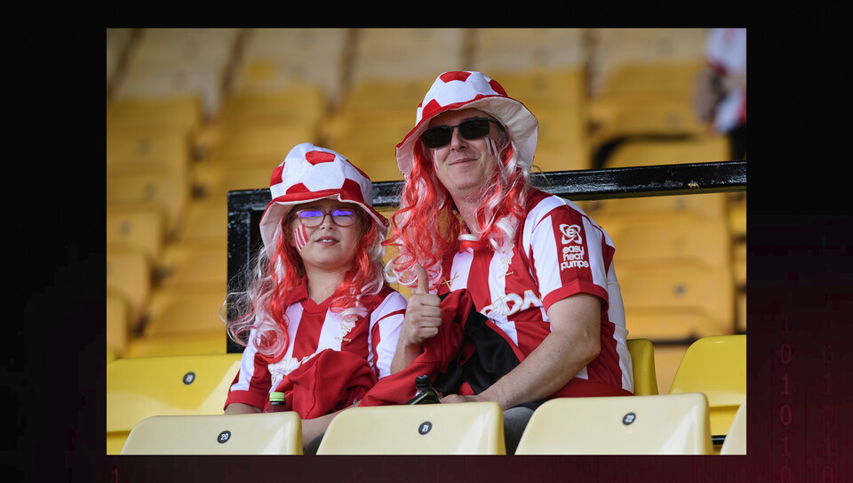 A fan image from City’s 2-0 win at Port Vale
