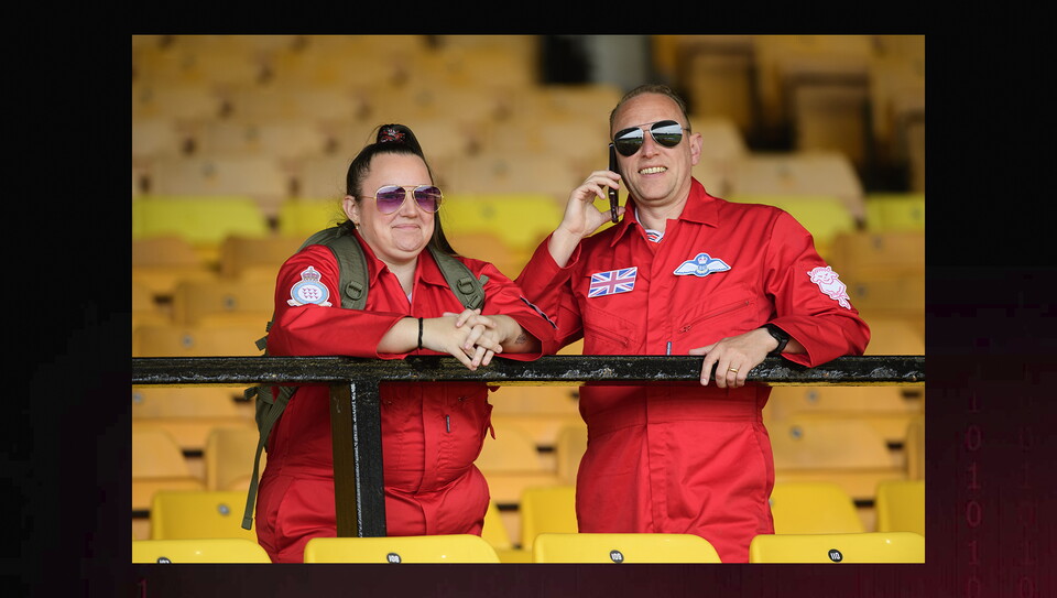 A fan image from City’s 2-0 win at Port Vale