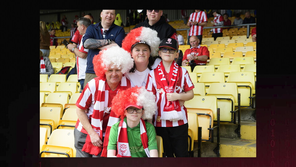 A fan image from City’s 2-0 win at Port Vale