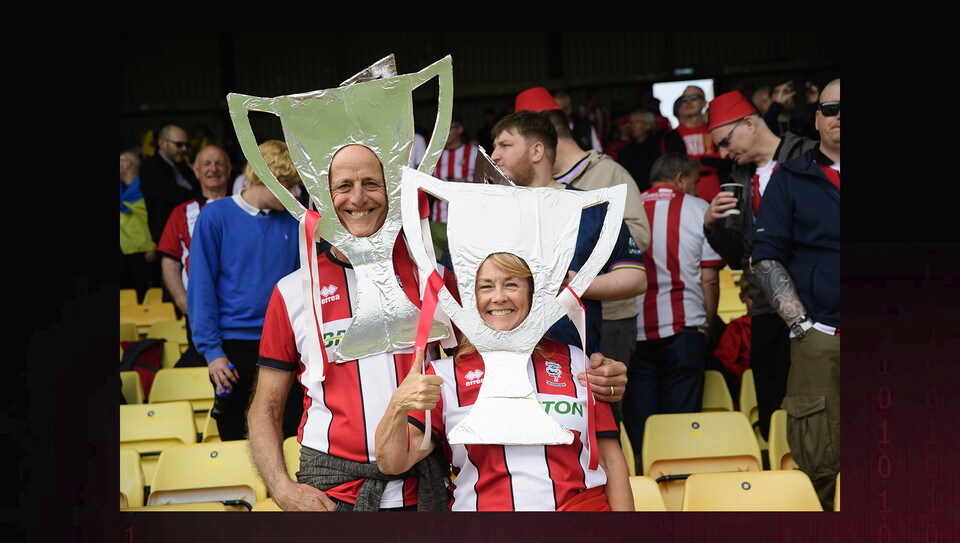A fan image from City’s 2-0 win at Port Vale