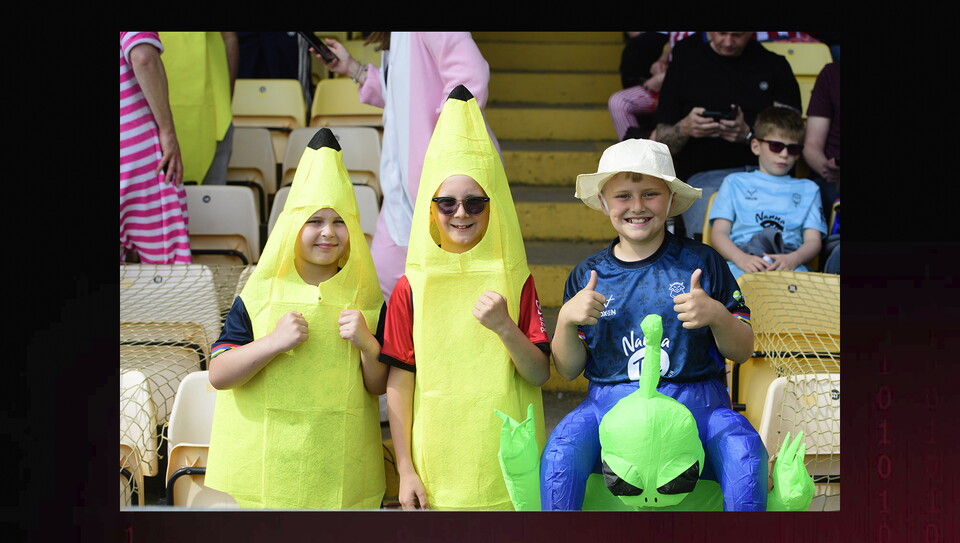 A fan image from City’s 2-0 win at Port Vale