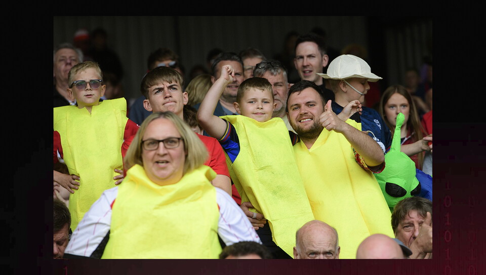 A fan image from City’s 2-0 win at Port Vale