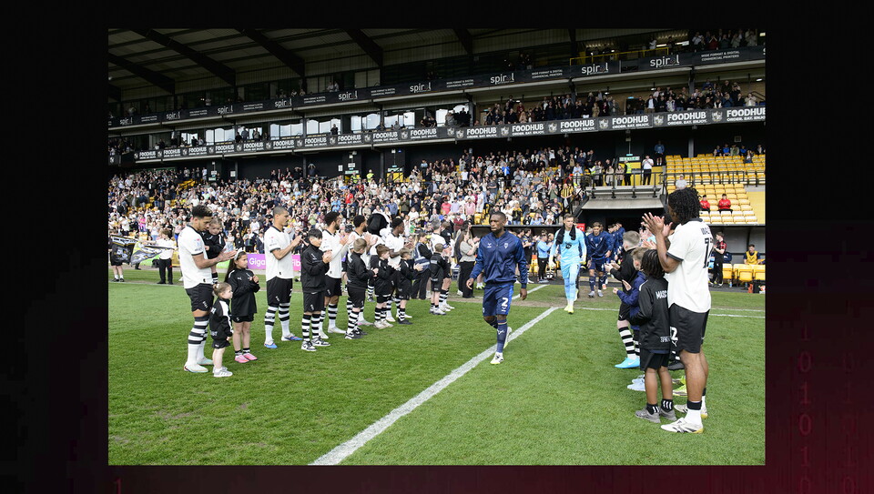 A match action image from City’s 2-0 win at Port Vale