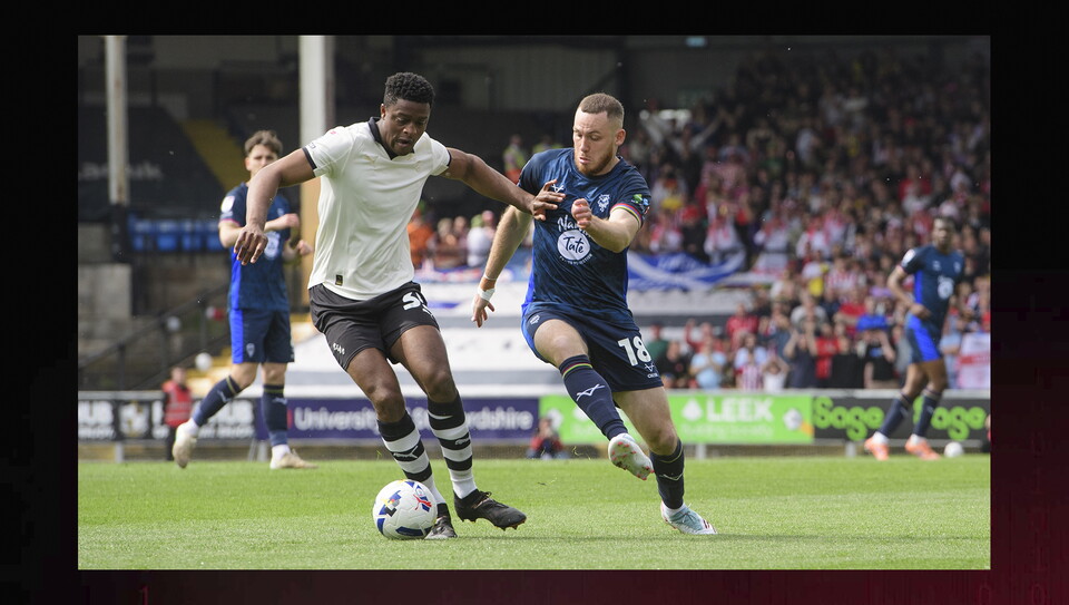 A match action image from City’s 2-0 win at Port Vale