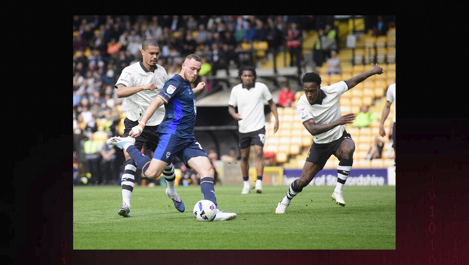 A match action image from City’s 2-0 win at Port Vale