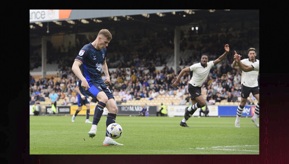 A match action image from City’s 2-0 win at Port Vale