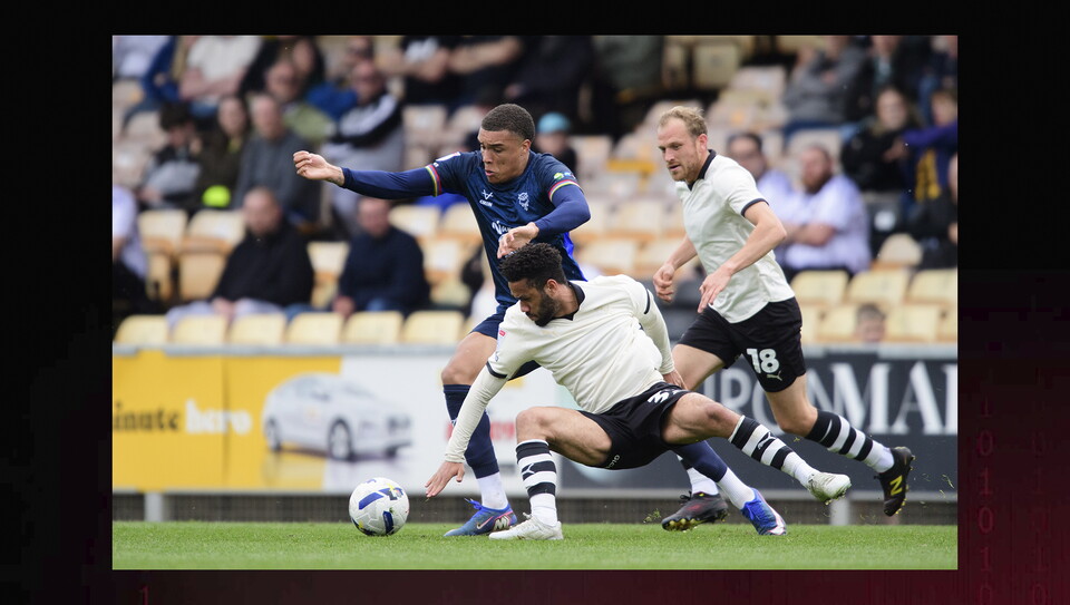 A match action image from City’s 2-0 win at Port Vale