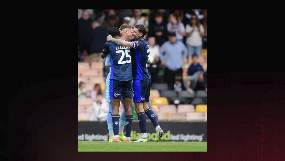 A match action image from City’s 2-0 win at Port Vale