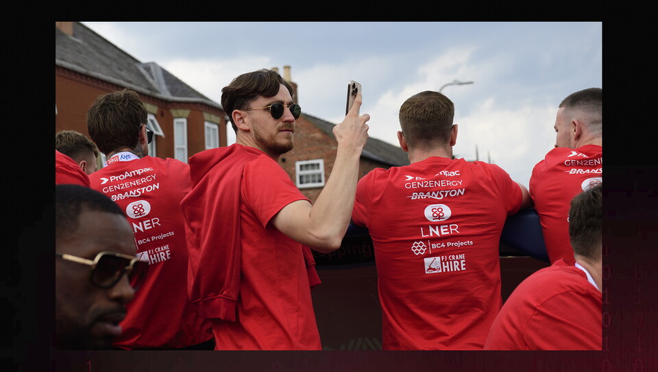 Lincoln City open top bus parade