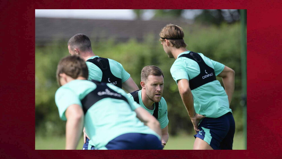 Lincoln City during pre-season training at the Gen2Energy Elite Performance Centre, Scampton, Lincolnshire.