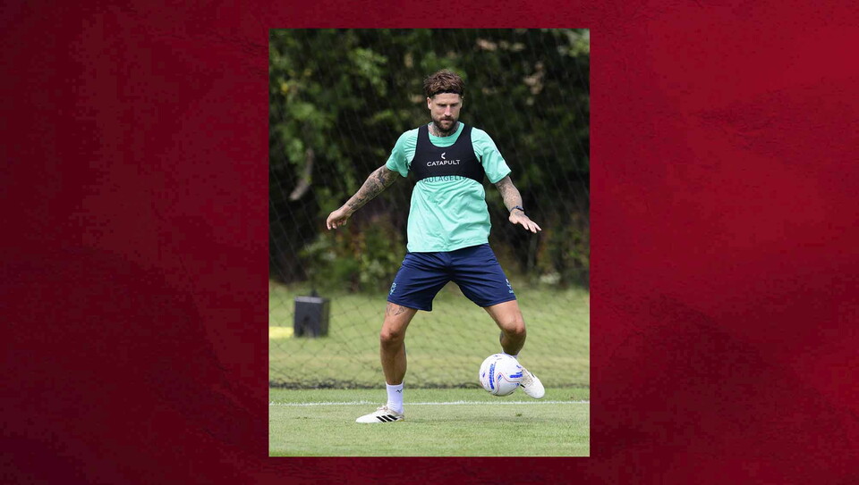 Lincoln City during pre-season training at the Gen2Energy Elite Performance Centre, Scampton, Lincolnshire.
