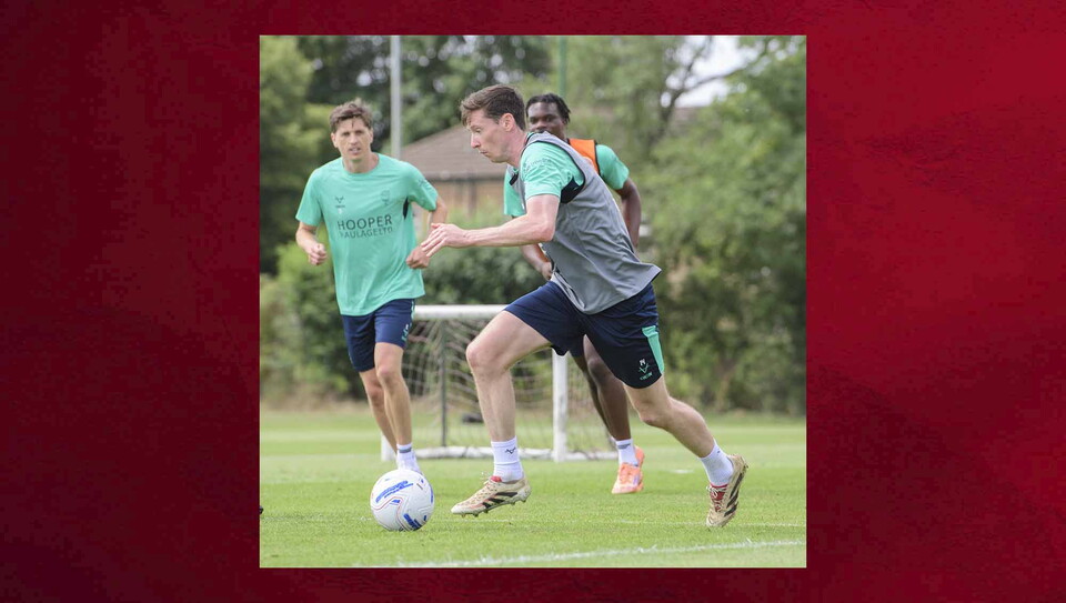 Lincoln City during pre-season training at the Gen2Energy Elite Performance Centre, Scampton, Lincolnshire.