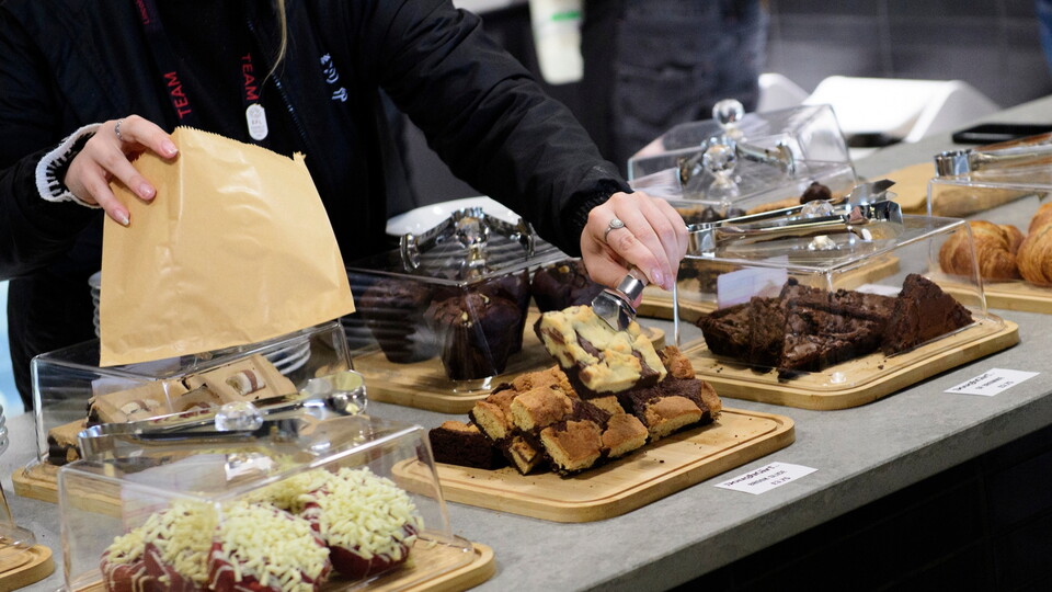 Official opening on the Club House coffee shop at Lincoln City’s LNER Stadium, Lincoln.