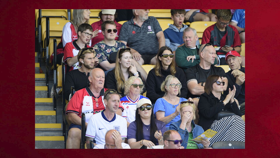 Action from Boston United v Lincoln City