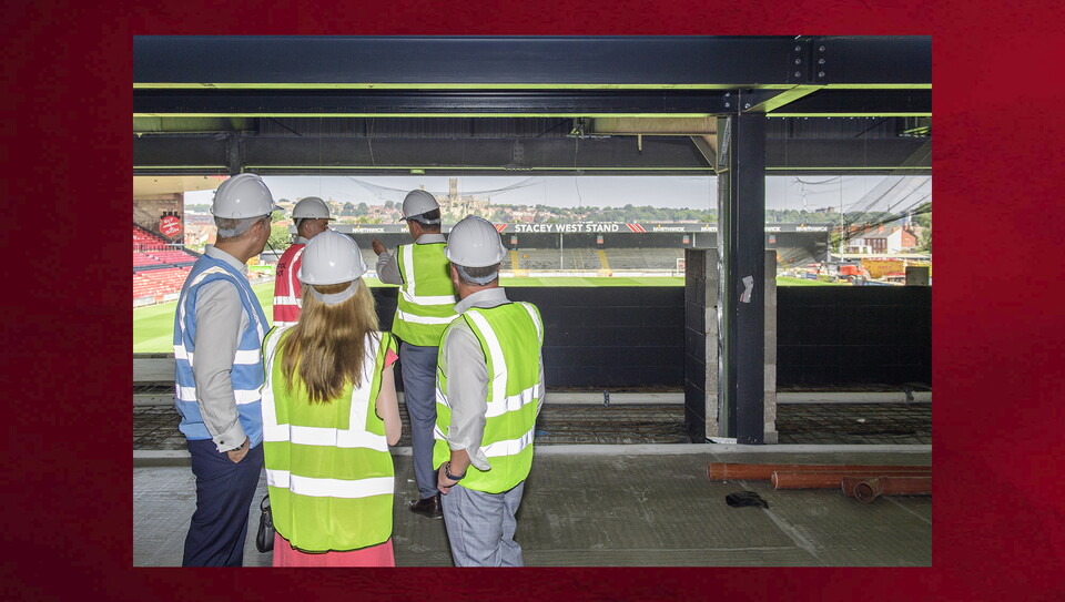 ProAmpac Stadium ribbon cutting event at Lincoln City’s ProAmpac Stadium.