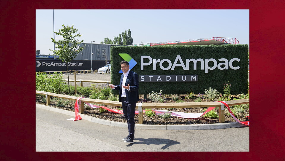 ProAmpac Stadium ribbon cutting event at Lincoln City’s ProAmpac Stadium.