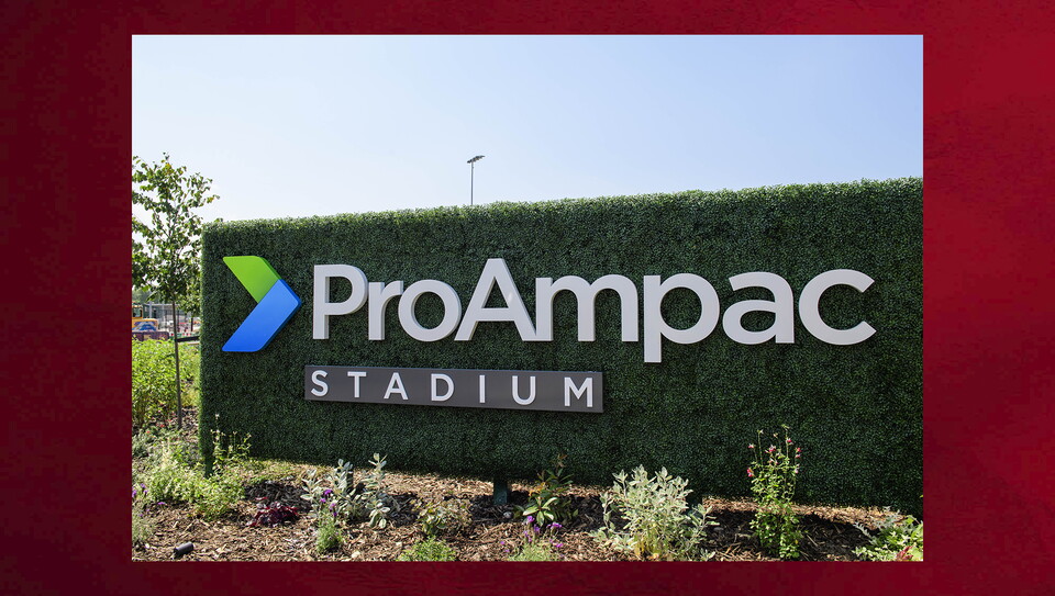 ProAmpac Stadium ribbon cutting event at Lincoln City’s ProAmpac Stadium.