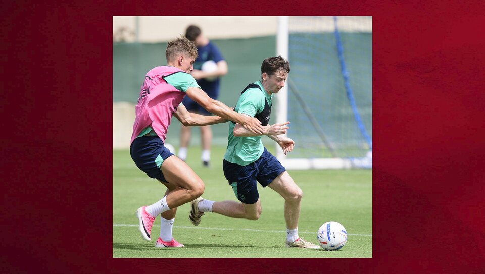 Lincoln City during a training session as part of the 2026/27 warm weather training camp at Hotel Hilton La Torre, Murcia, Spain.