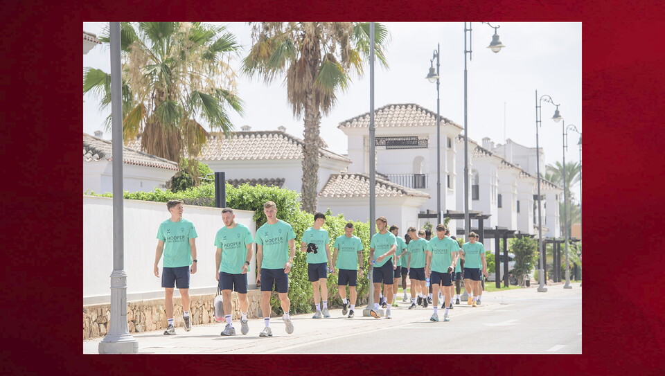Day on of City's training camp in Spain. 