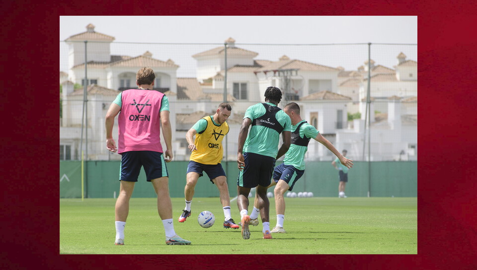 Day on of City's training camp in Spain. 