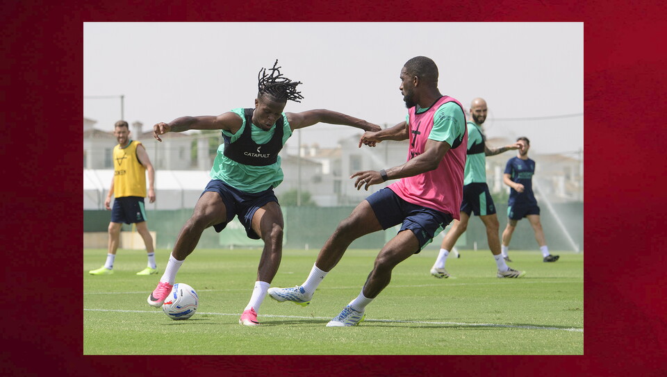 Day on of City's training camp in Spain. 