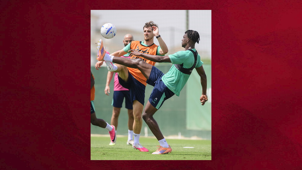 Day on of City's training camp in Spain. 