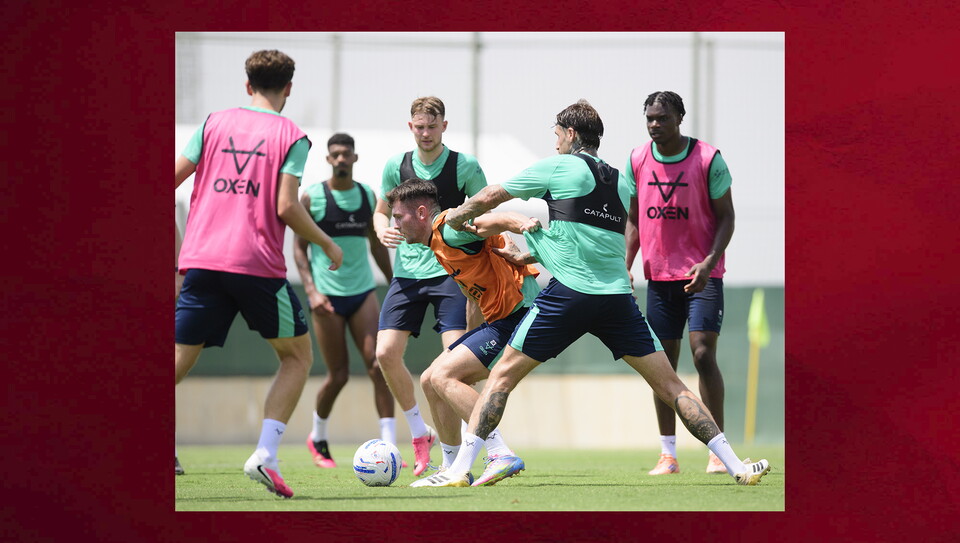 Day on of City's training camp in Spain. 