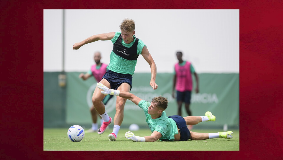 Day on of City's training camp in Spain. 