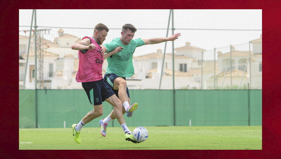 Day on of City's training camp in Spain. 