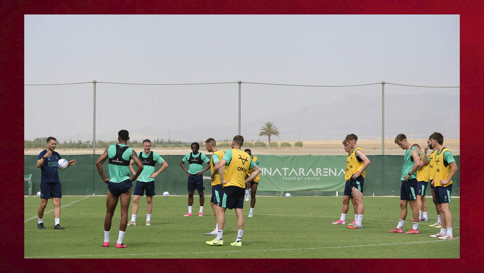 Lincoln City during a training session as part of the 2026/27 warm weather training camp at Hotel Hilton La Torre, Murcia, Spain.