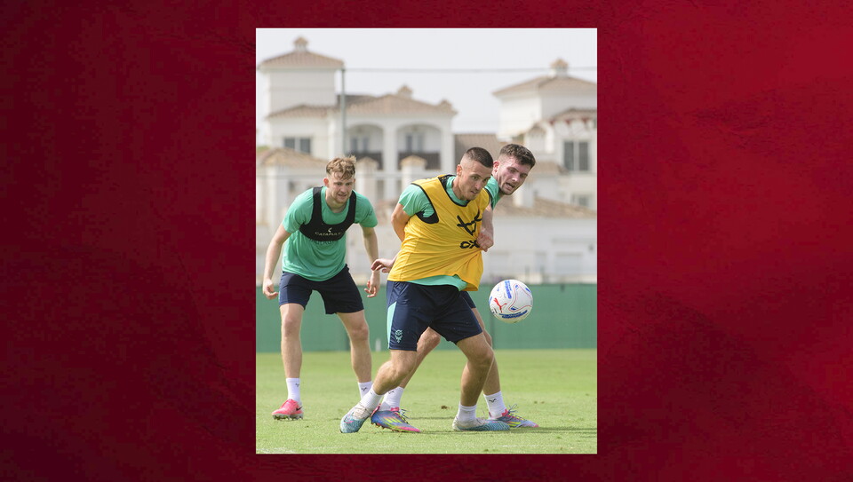 Lincoln City during a training session as part of the 2026/27 warm weather training camp at Hotel Hilton La Torre, Murcia, Spain.