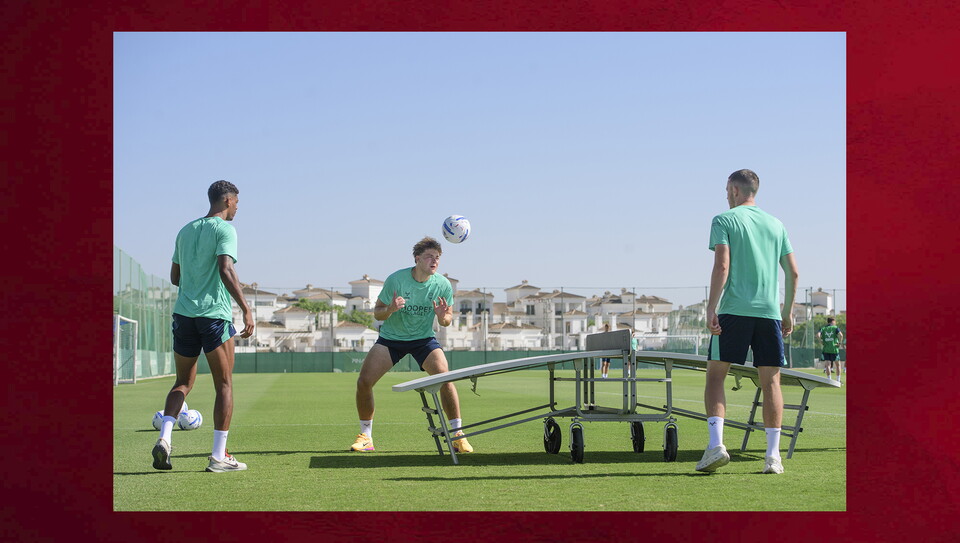 Lincoln City during a training session as part of the 2026/27 warm weather training camp at Hotel Hilton La Torre, Murcia, Spain.