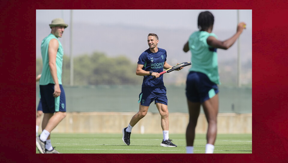 Lincoln City during a training session as part of the 2026/27 warm weather training camp at Hotel Hilton La Torre, Murcia, Spain.