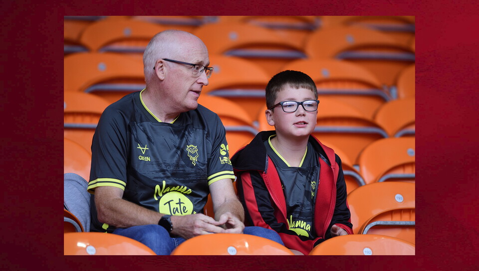 A fans photo from City's away win at Blackpool