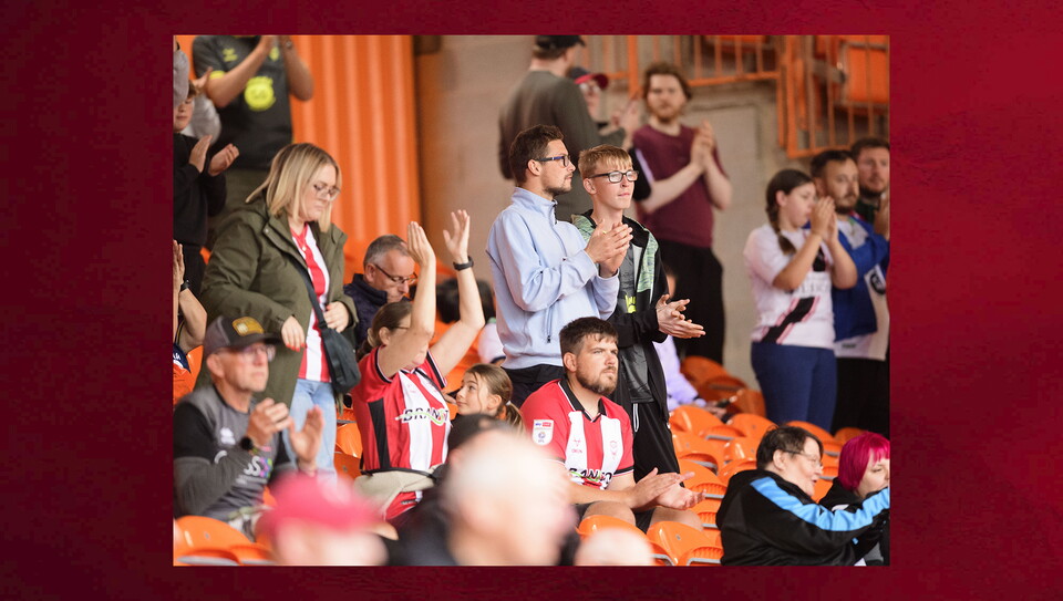 A fans photo from City's away win at Blackpool