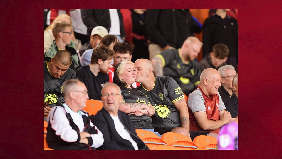 A fans photo from City's away win at Blackpool