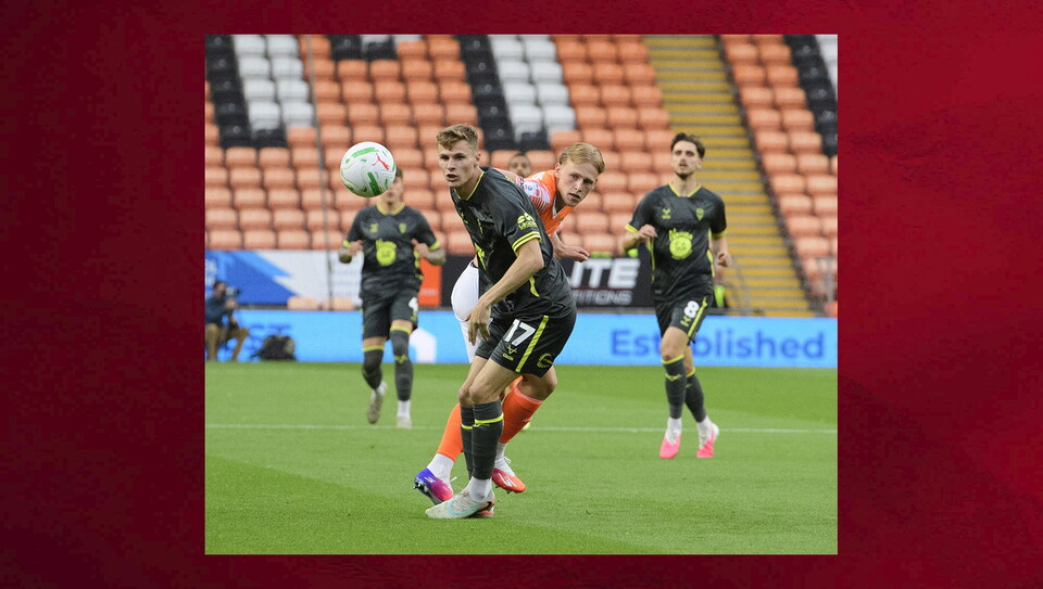 A match photo from City's win at Blackpool