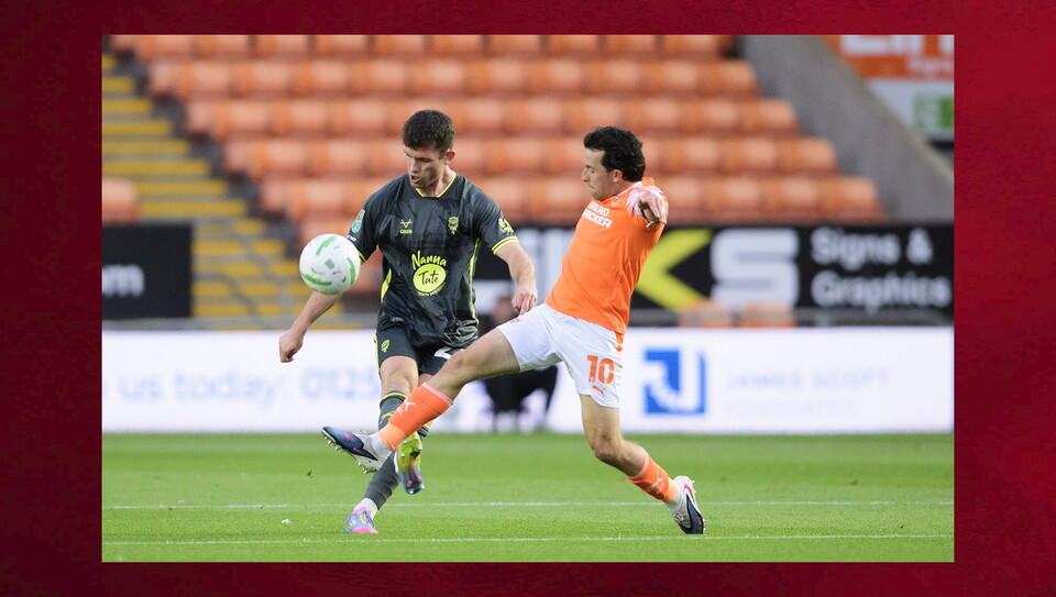 A match photo from City's win at Blackpool