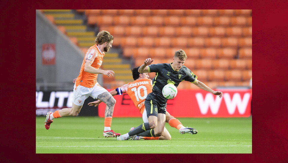 A match photo from City's win at Blackpool