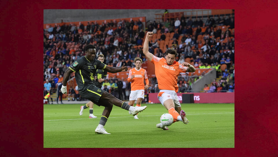 A match photo from City's win at Blackpool