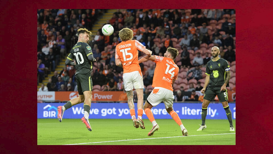 A match photo from City's win at Blackpool