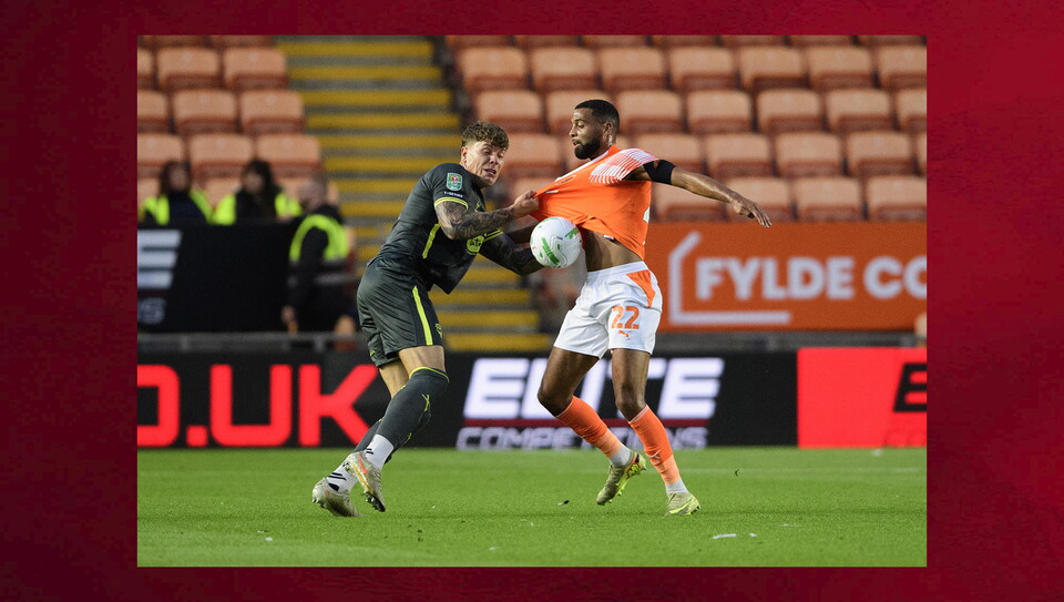 A match photo from City's win at Blackpool